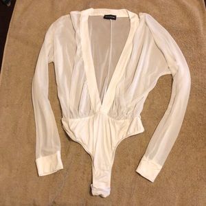 PLT White Bodysuit